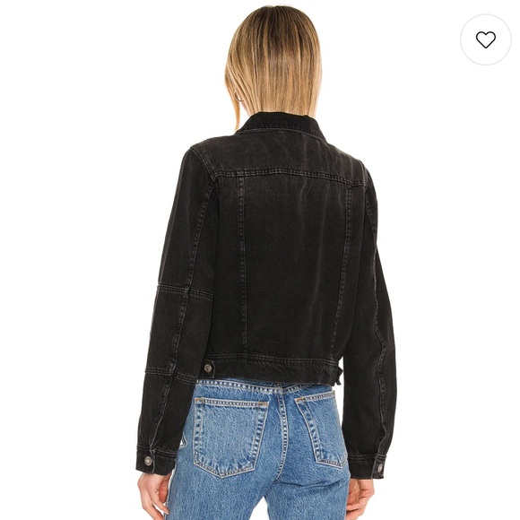 FREE PEOPLE We The Free Rumors Denim Jacket in Black Size M - Picture 3 of 7